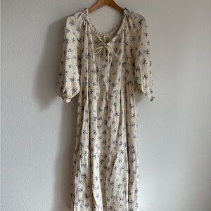 Floral Cream Dress